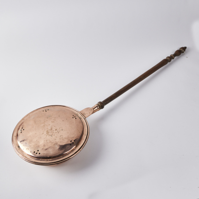 An Antique Copper Bedwarmer