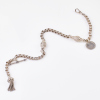 Silver Victorian Fob Chain, with T bar, Tassle, and Silver Coins