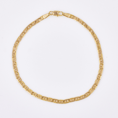 9ct Yellow Gold, Gucci Style Link, Italian made Bracelet