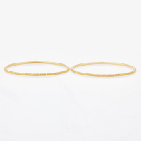 A Pair of Vintage, 22ct Yellow Gold Bangles