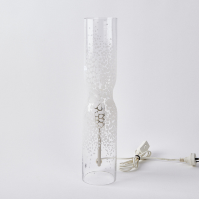 An Ikea Glass Table Lamp