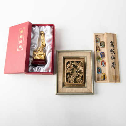 A Chinese wooden carving board- The Collection of John Perry's Asian Art