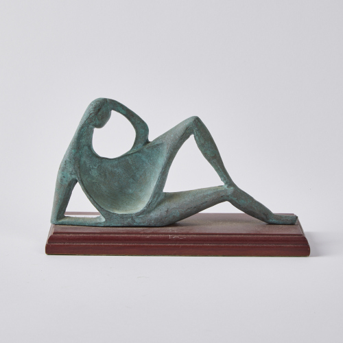 A Modernist Bronze Sculptural Figure