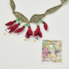 A Kotukutuku Necklace by Belinda Handley Made from Vintage Japanese Silk - 3