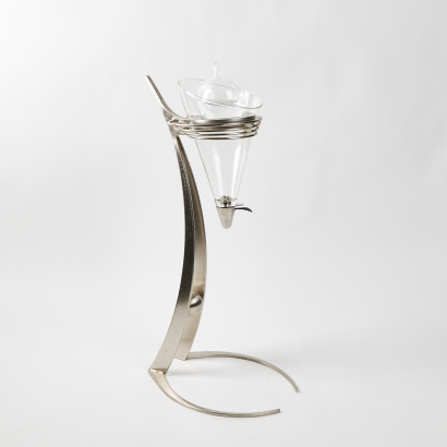 A Coopers Hawk Gemini Steel Decanter