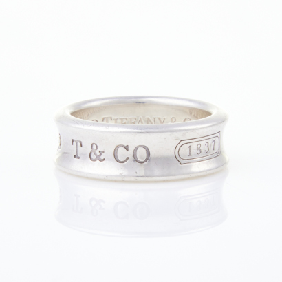 Tiffany Stg Silver &lsquo;1837&rsquo; Ring