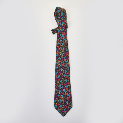 Chemiserie Centale Multi Colour Flower Print Silk Tie
