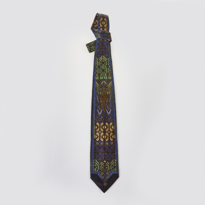 Gianfranco Ferre Blue Print Silk Tie