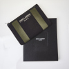 Saint Laurent Clutch Bag Khaki Canvas Stripe with Box - 2