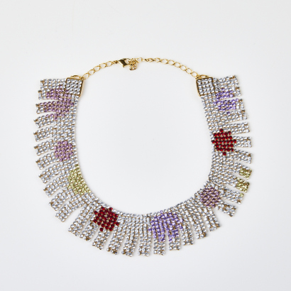 Swarvoski Crystal Statement Necklace with Box