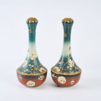 A Good Pair Of Meiji Period Satsuma Vases, c1880