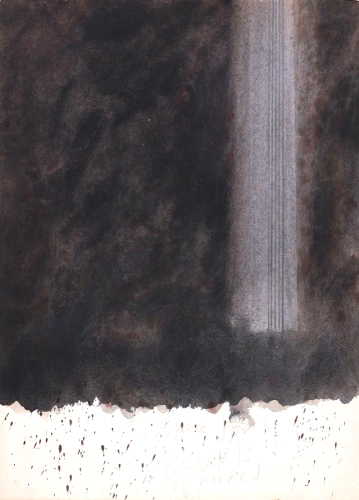 RALPH HOTERE Drawing for the Cover of Dick Seddon&rsquo;s Great Dive