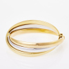 18ct Tri-colour Hollow Bangle