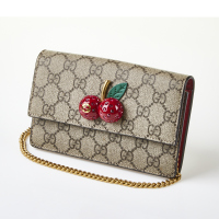 Gucci GG Supreme Monogram Mini Cherry Chain Bag