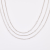 18ct White Gold, 45cm, .18ct Diamond Set Chain