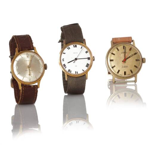 Two Swiss Vintage Manual Wind Wristwatches, Plus a German 'Kiensle' Wristwatch