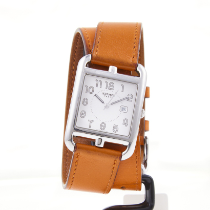 Stainless Steel, 28.8mm Hermès Cape Cod Ladies Quartz Wristwatch