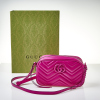 Gucci GG Marmont Matelassé Small Fuchsia Shoulder Bag - As new - 2