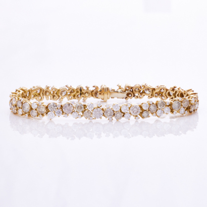 18ct Rose Gold, 12.11ct Hans D. Krieger Diamond Bracelet