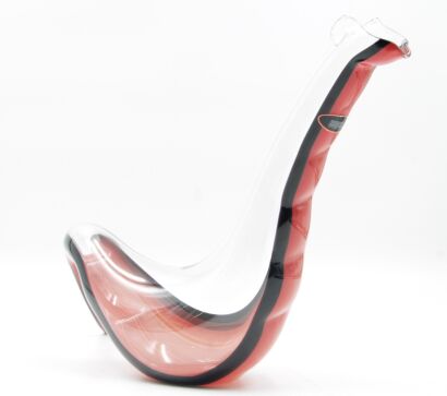 (1) Riedel Dragon Decanter in Red and Black