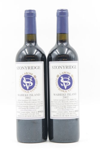 (2) 2002 Stonyridge Larose, Waiheke Island