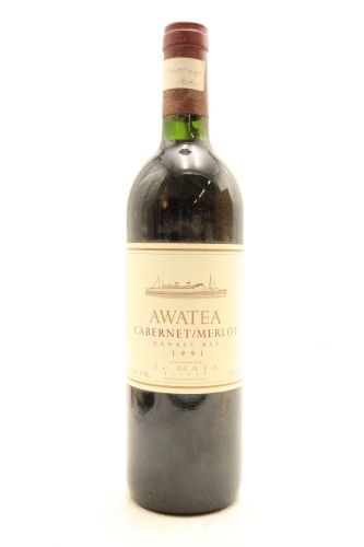 (1) 1991 Te Mata Estate Awatea Cabernets Merlot, Hawke's Bay