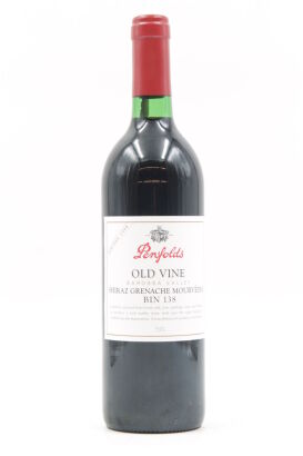 (1) 1998 Penfolds Bin 138 Old Vine Shiraz Grenache Mourvedre, Barossa Valley