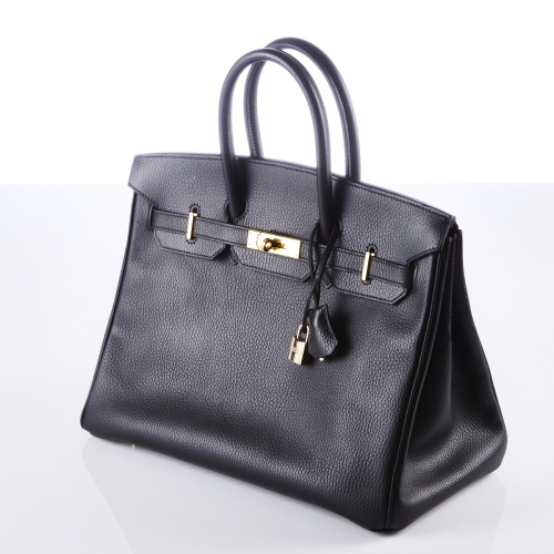 Hermès Ardennes Black Birkin 35