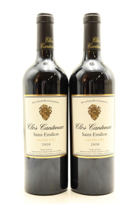 (2) 2008 Clos Cantenac, Saint-Emilion Grand Cru