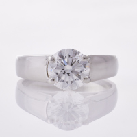 Platinum, Modern 2.03ct Solitaire Diamond Ring