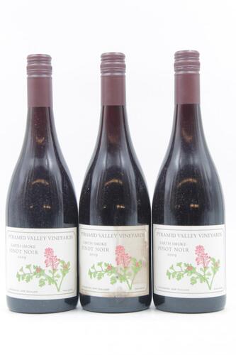 (3) 2009 Pyramid Valley Vineyards Earth Smoke Pinot Noir, Canterbury (BSL)