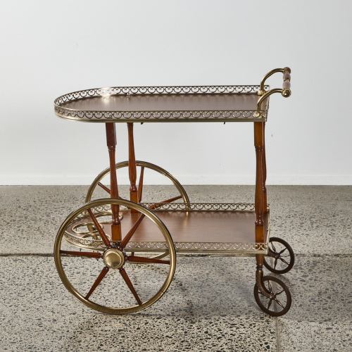 A Hollywood Regency Serving Cart C1970s