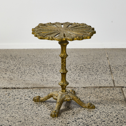 A Hollywood Regency Style Gold Coffee Table