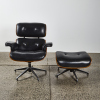 An Eames Style Lounge Chair With Footstool - 2