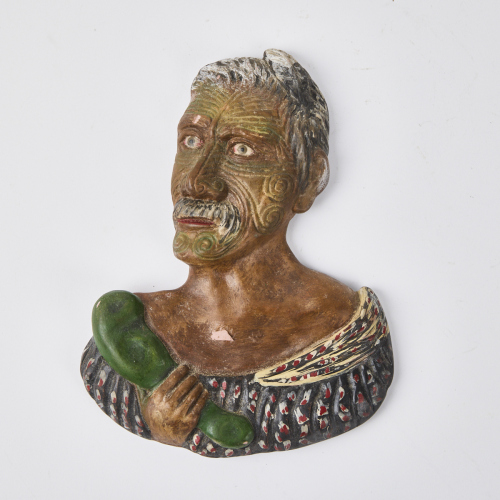 A Maori Warrior Wall Plaque