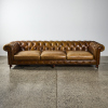 A Generously Large Leather Chesterfield Sofa