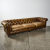 A Generously Large Leather Chesterfield Sofa - 2