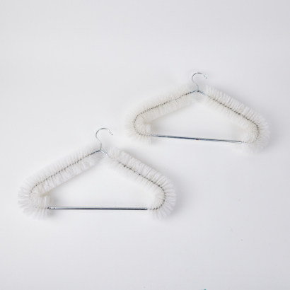 A Pair Of Mr. Mause Bristle Bottle Brush Coat Hangers By Sebastian Bergne For Driade Italy