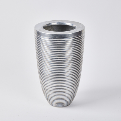 A Tall Aluminium Vase