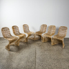 A Suit Of Six Verner Panton Style Cane Chairs - 2