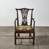 A Chippendale Style Chair With Tapestry Seat - 2