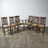 A Set Of Six Victorian Reproduction Chairs With Two Carvers By Neary C.1930 - 2