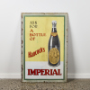 An Early Enamel Sign for Hancocks Captain Cook Brewery Auckland c.1910 Imperial Extra Stout Sign