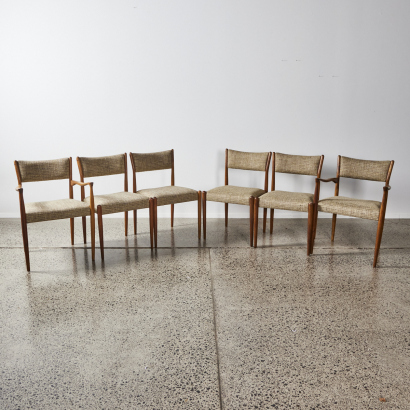 A Suit Of Six Parker & Co Mid Century Chairs