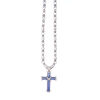 Large Tanzanite and Diamond Cross Pendant - 2