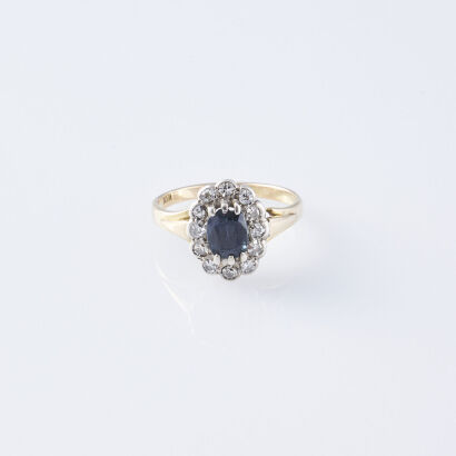 18ct Sapphire and Diamond Ring