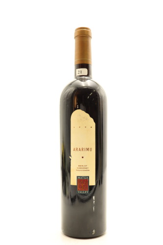 (1) 1998 Matua Valley Ararimu Merlot - Cabernet Sauvignon, Hawke's Bay