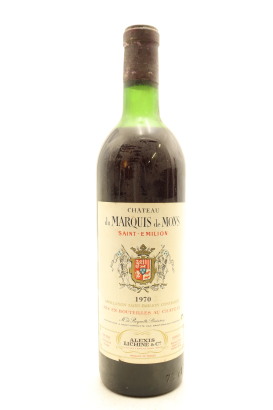 (1) 1970 Chateau Marquis de Mons, Saint-Emilion Grand Cru