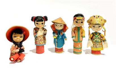 Chinese and Japanese Dolls - Set of 8