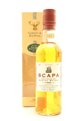 (1) Scapa 1984 Gordon & MacPhail Single Malt Scotch Whisky, 40% ABV, 350ml